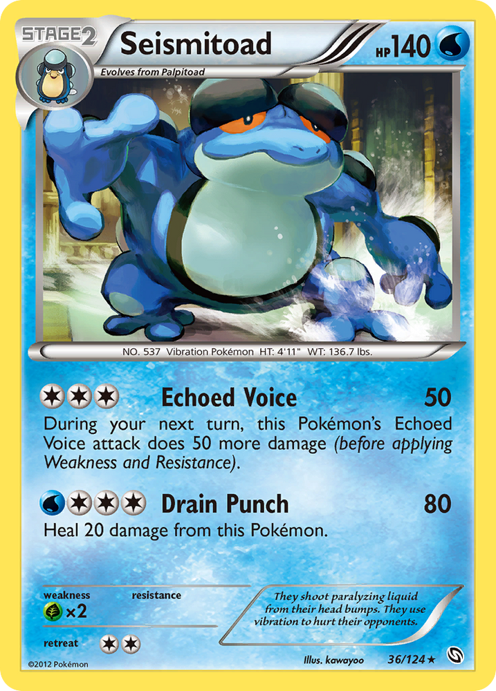 Pokemon | Seismitoad (36/124) [Black & White: Dragons Exalted] | The Nerd Merchant