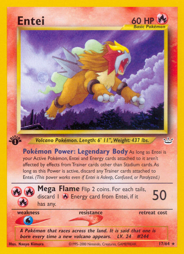 Pokemon | Entei (17/64) [Neo Revelation 1st Edition] | The Nerd Merchant