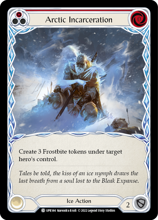 Flesh and Blood TCG | Arctic Incarceration (Red) [UPR144] (Uprising)  Rainbow Foil | The Nerd Merchant