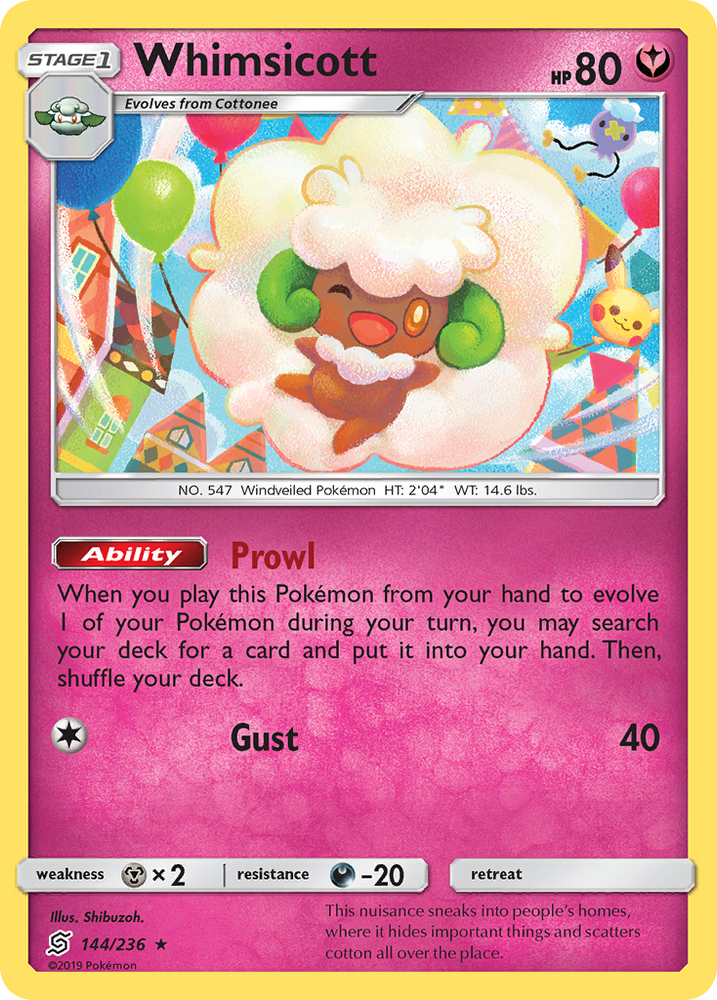 Pokemon | Whimsicott (144/236) [Sun & Moon: Unified Minds] | The Nerd Merchant