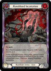 Flesh and Blood TCG | Runeblood Incantation (Blue) [EVR109] (Everfest)  1st Edition Extended Art Rainbow Foil | The Nerd Merchant