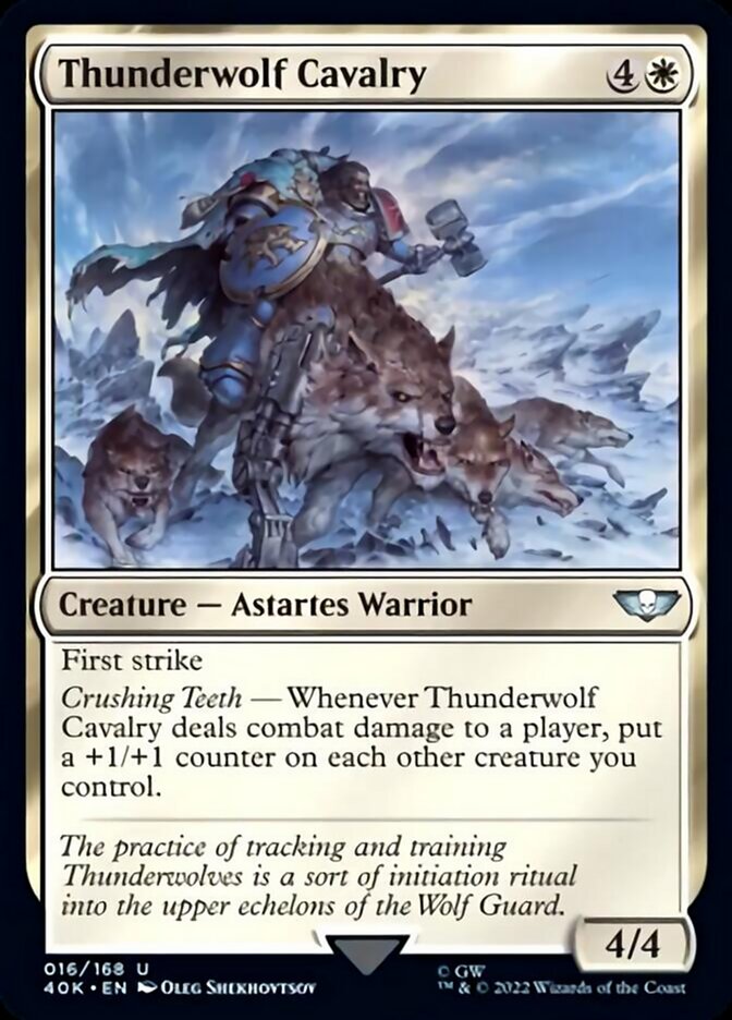 Magic | Thunderwolf Cavalry (Surge Foil) [Warhammer 40,000] | The Nerd Merchant
