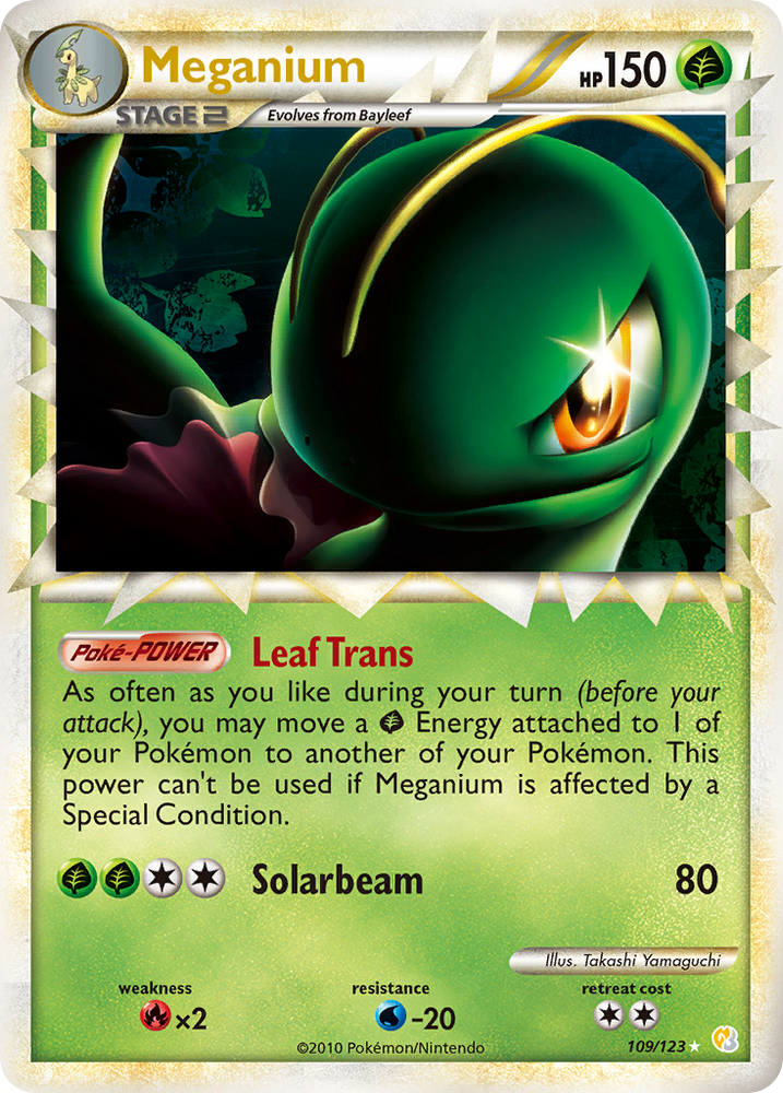 Pokemon | Meganium (109/123) [HeartGold & SoulSilver: Base Set] | The Nerd Merchant