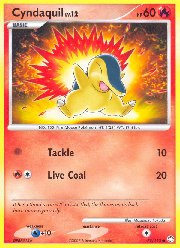 Pokemon | Cyndaquil (79/123) [Diamond & Pearl: Mysterious Treasures] | The Nerd Merchant