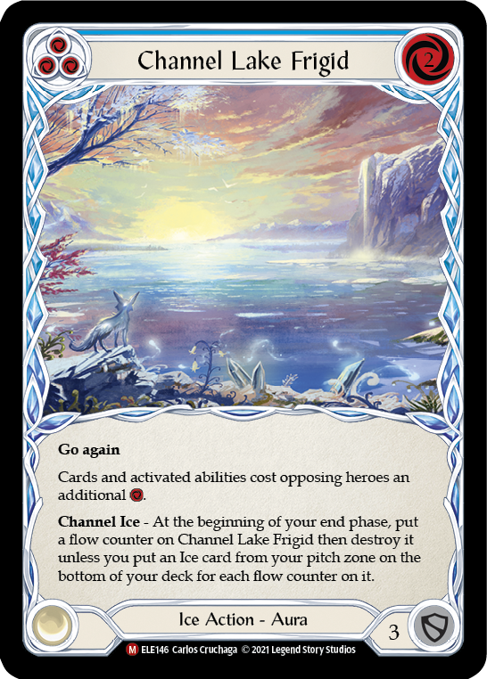 Flesh and Blood TCG | Channel Lake Frigid (Alternate Art) [ELE146] (Tales of Aria)  1st Edition Rainbow Foil | The Nerd Merchant