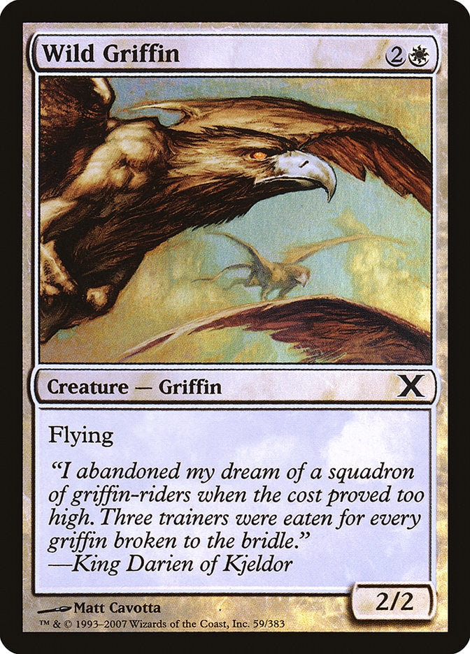 Magic | Wild Griffin (Premium Foil) [Tenth Edition] | The Nerd Merchant