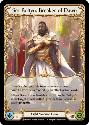 Ser Boltyn, Breaker of Dawn // Boltyn [U-MON029 // U-MON030] (Monarch Unlimited)  Unlimited Normal