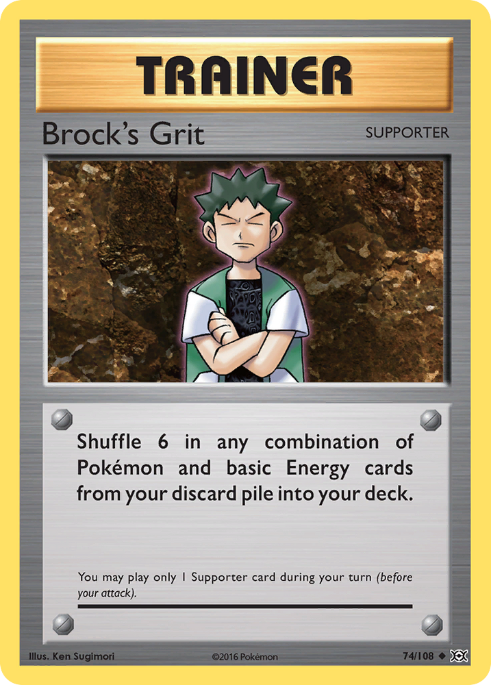 Pokemon | Brock's Grit (74/108) [XY: Evolutions] | The Nerd Merchant