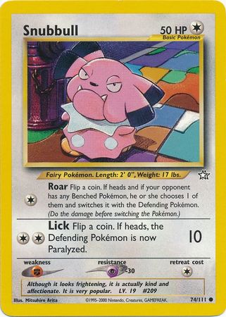 Pokemon | Snubbull (74/111) [Neo Genesis Unlimited] | The Nerd Merchant