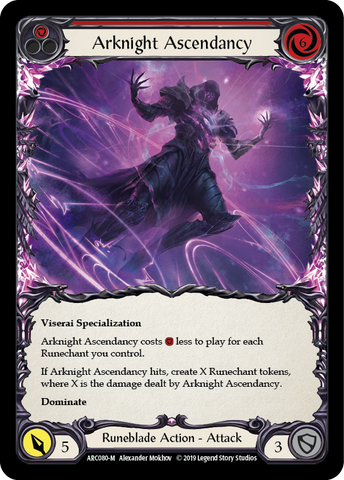 Flesh and Blood TCG | Arknight Ascendancy [ARC080-M] (Arcane Rising)  1st Edition Rainbow Foil | The Nerd Merchant