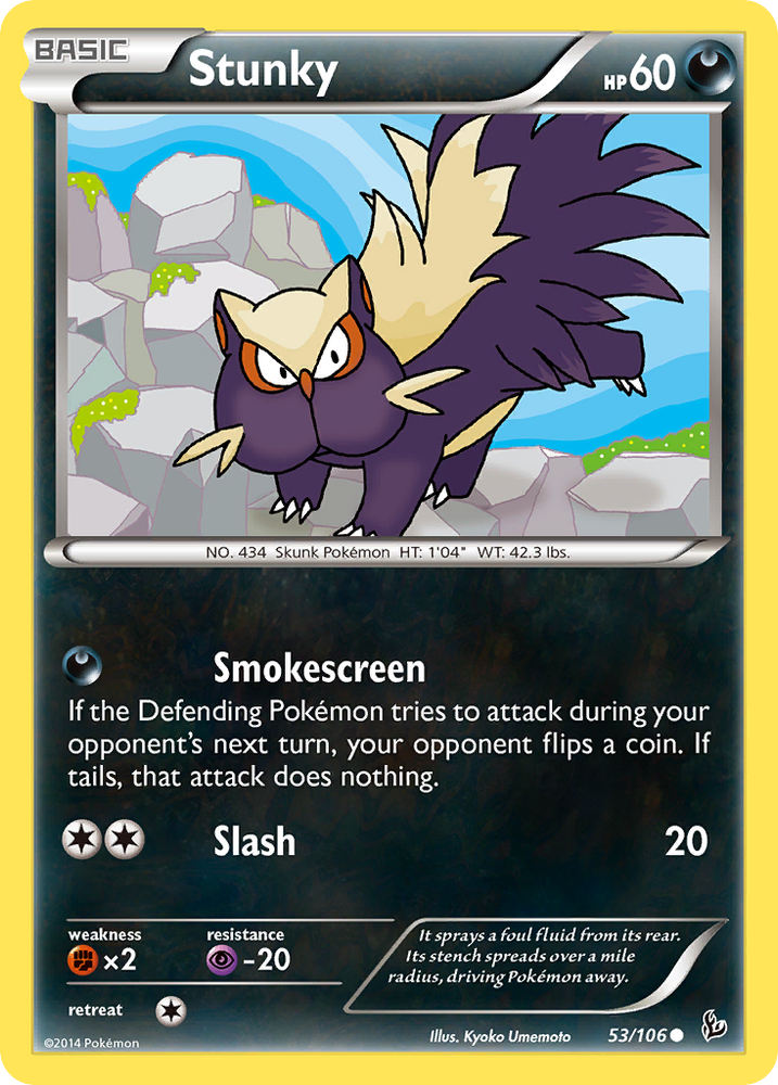 Pokemon | Stunky (53/106) [XY: Flashfire] | The Nerd Merchant