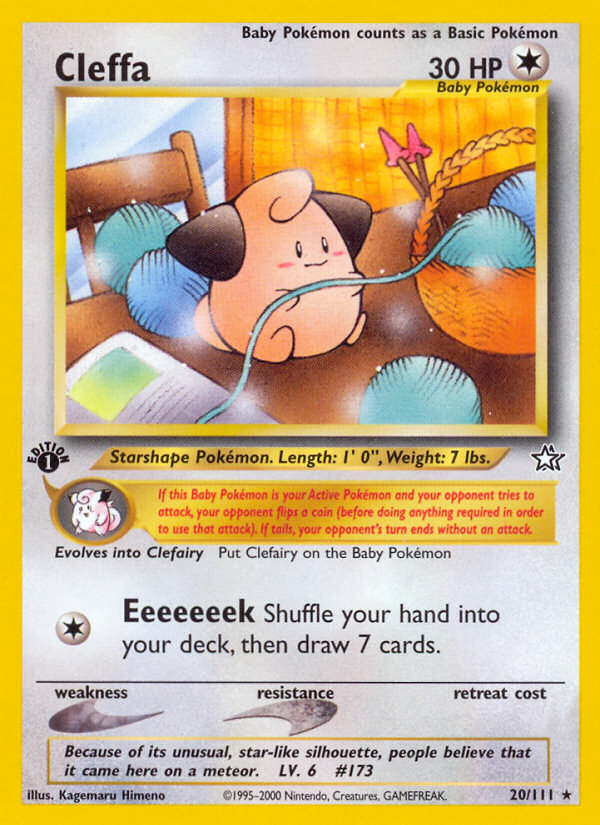 Pokemon | Cleffa (20/111) [Neo Genesis 1st Edition] | The Nerd Merchant