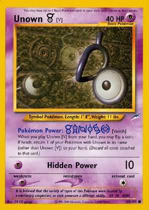 Pokemon | Unown [V] (89/105) [Neo Destiny Unlimited] | The Nerd Merchant