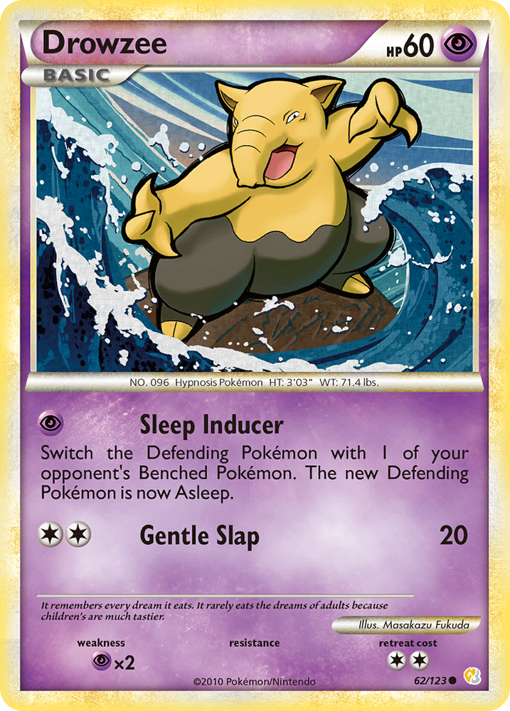 Pokemon | Drowzee (62/123) [HeartGold & SoulSilver: Base Set] | The Nerd Merchant