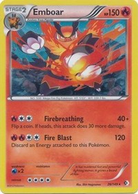 Pokemon | Emboar (26/149) (Cosmos Holo) (Blister Exclusive) [Black & White: Boundaries Crossed] | The Nerd Merchant