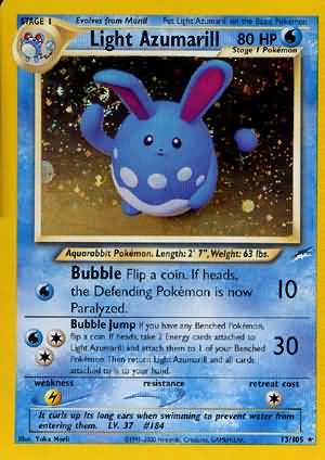 Pokemon | Light Azumarill (13/105) [Neo Destiny Unlimited] | The Nerd Merchant