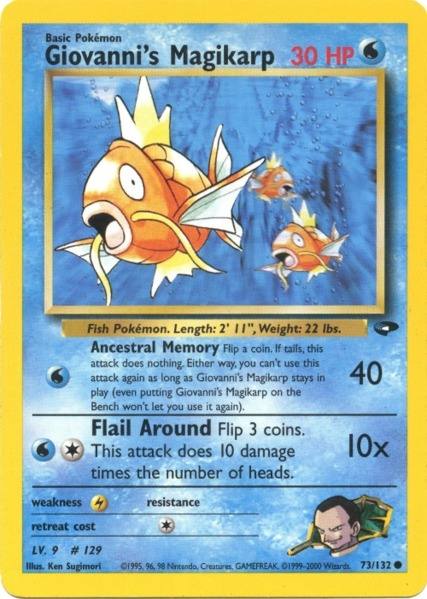 Pokemon | Giovanni's Magikarp (73/132) [Gym Challenge Unlimited] | The Nerd Merchant