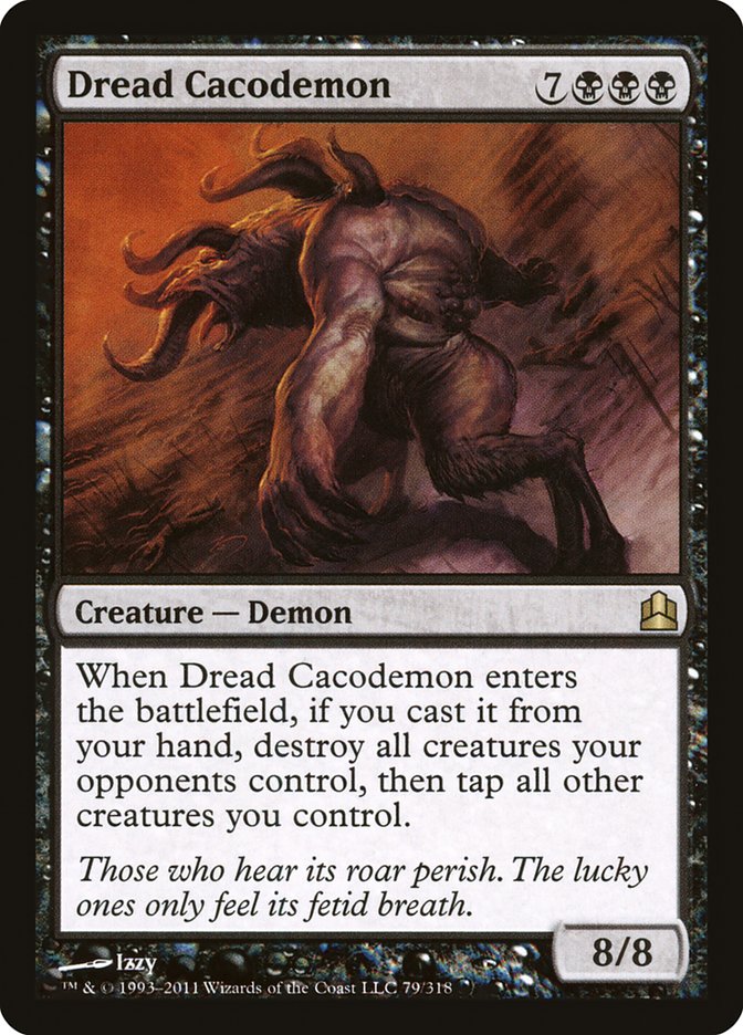 Magic | Dread Cacodemon [Commander 2011] | The Nerd Merchant