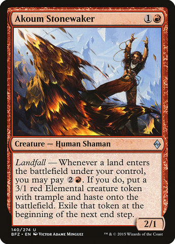 Magic | Akoum Stonewaker [Battle for Zendikar] | The Nerd Merchant
