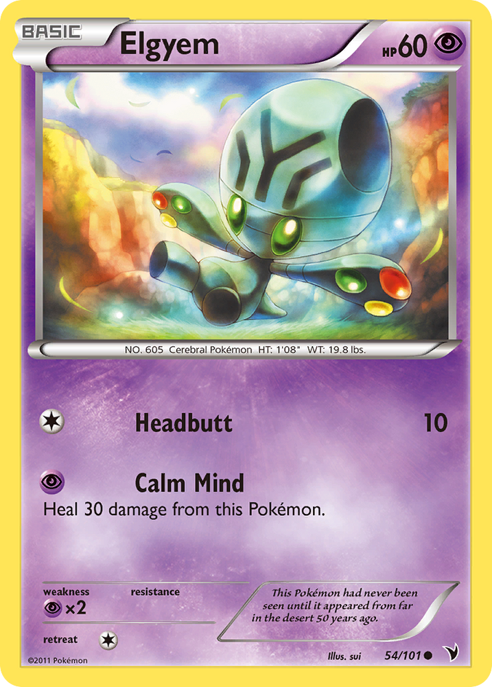 Pokemon | Elgyem (54/101) [Black & White: Noble Victories] | The Nerd Merchant