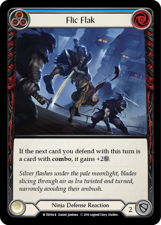 Flesh and Blood TCG | Flic Flak (Blue) [WTR094-R] (Welcome to Rathe)  Alpha Print Rainbow Foil | The Nerd Merchant