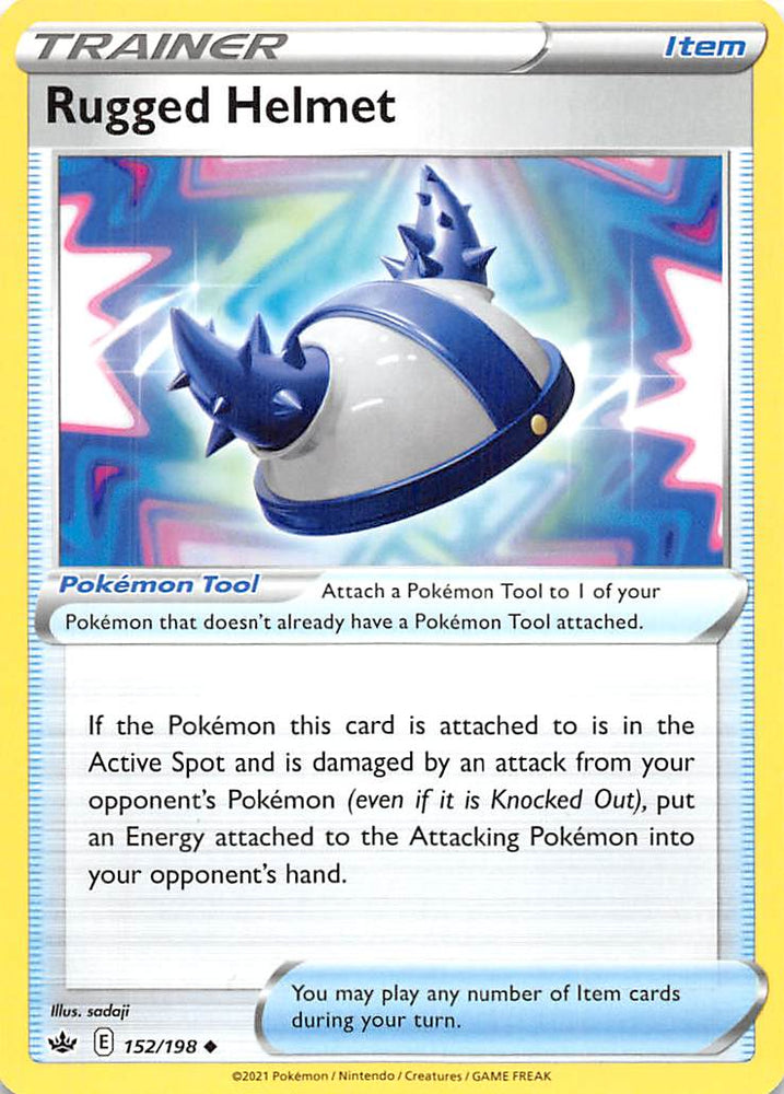 Pokemon | Rugged Helmet (152/198) [Sword & Shield: Chilling Reign] | The Nerd Merchant