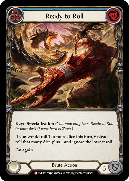 Flesh and Blood TCG | Ready to Roll [EVR003] (Everfest)  1st Edition Rainbow Foil | The Nerd Merchant
