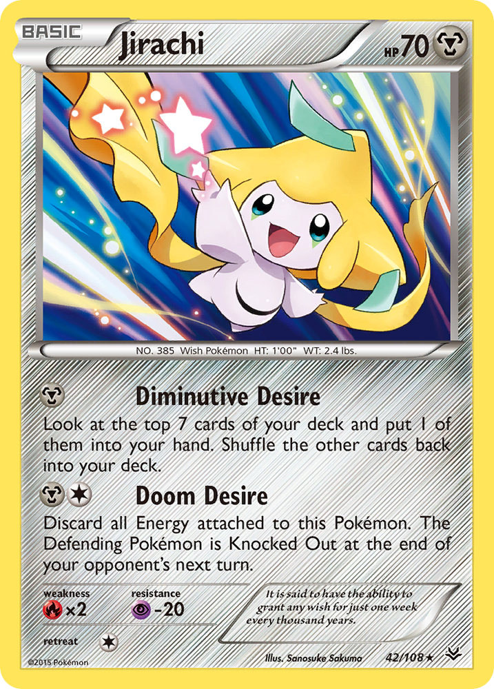 Pokemon | Jirachi (42/108) [XY: Roaring Skies] | The Nerd Merchant