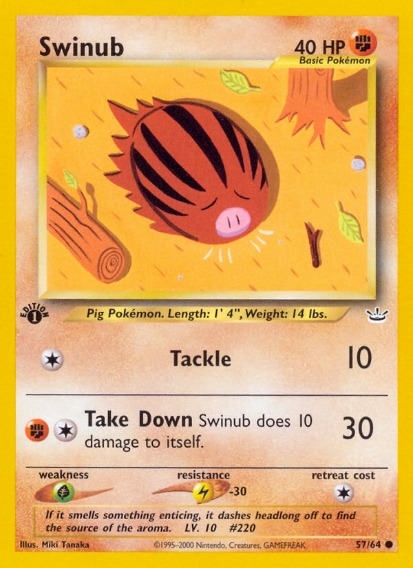Pokemon | Swinub (57/64) [Neo Revelation 1st Edition] | The Nerd Merchant
