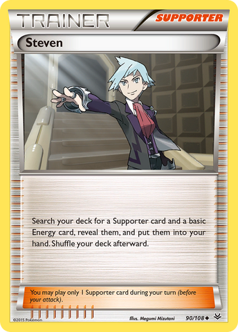 Pokemon | Steven (90/108) [XY: Roaring Skies] | The Nerd Merchant