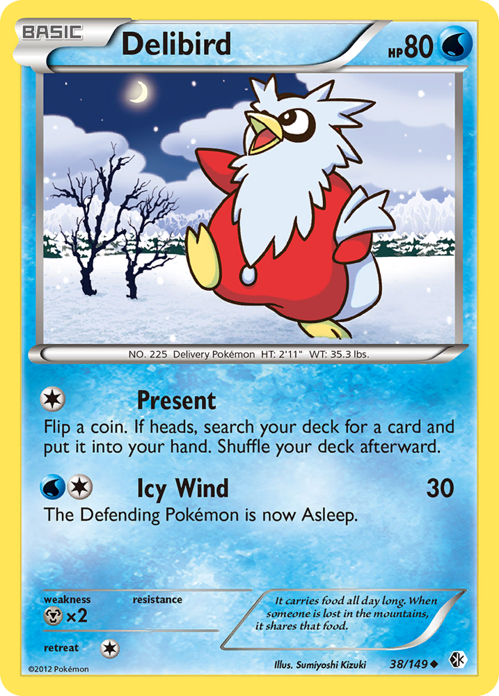 Pokemon | Delibird (38/149) [Black & White: Boundaries Crossed] | The Nerd Merchant