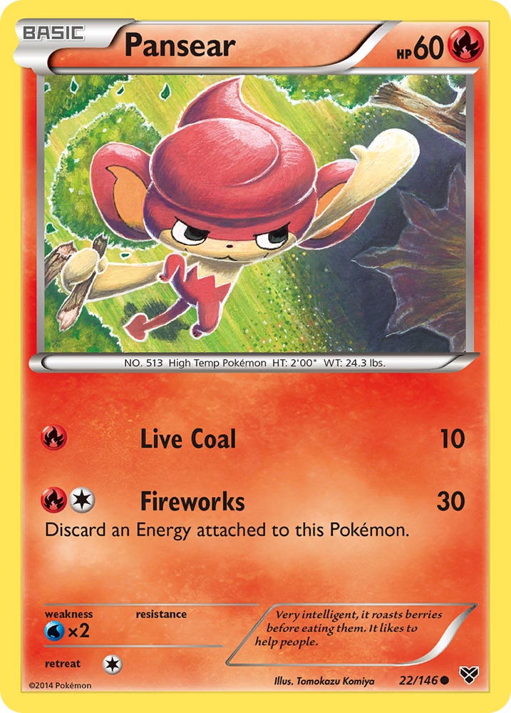 Pokemon | Pansear (22/146) [XY: Base Set] | The Nerd Merchant
