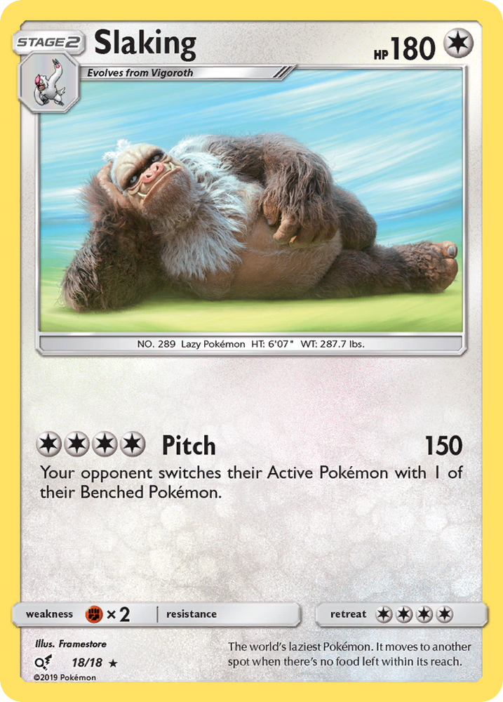 Pokemon | Slaking (18/18) [Sun & Moon: Detective Pikachu] | The Nerd Merchant