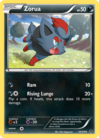 Pokemon | Zorua (66/98) [Black & White: Emerging Powers] | The Nerd Merchant