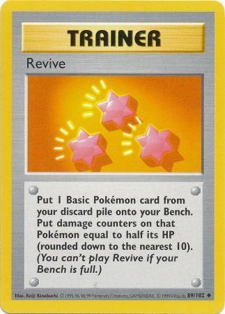 Pokemon | Revive (89/102) [Base Set Shadowless Unlimited] | The Nerd Merchant