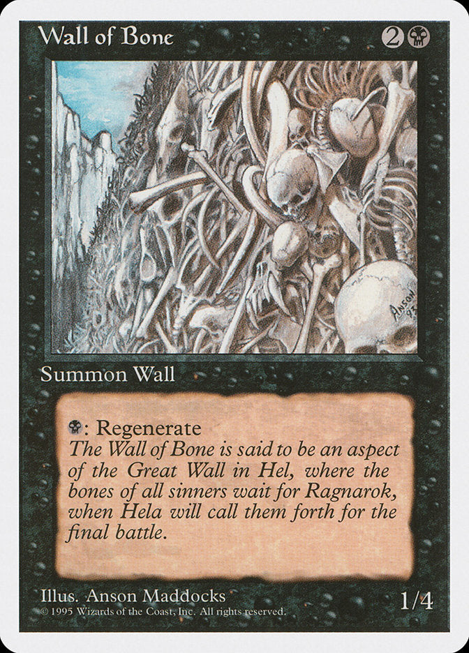 Magic | Wall of Bone [Fourth Edition] | The Nerd Merchant