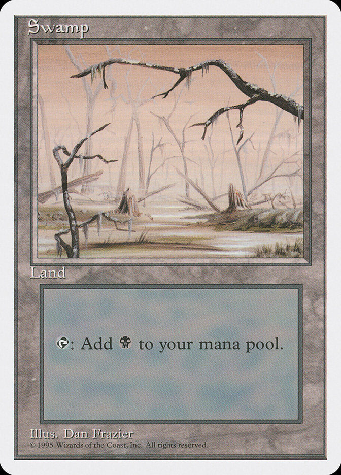Magic | Swamp (Orange Sky) [Fourth Edition] | The Nerd Merchant