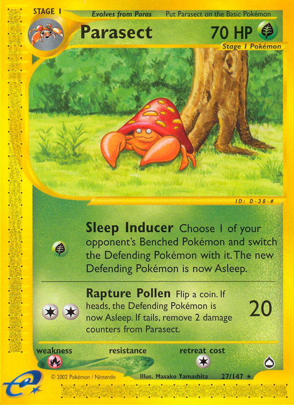 Pokemon | Parasect (27/147) [Aquapolis] | The Nerd Merchant