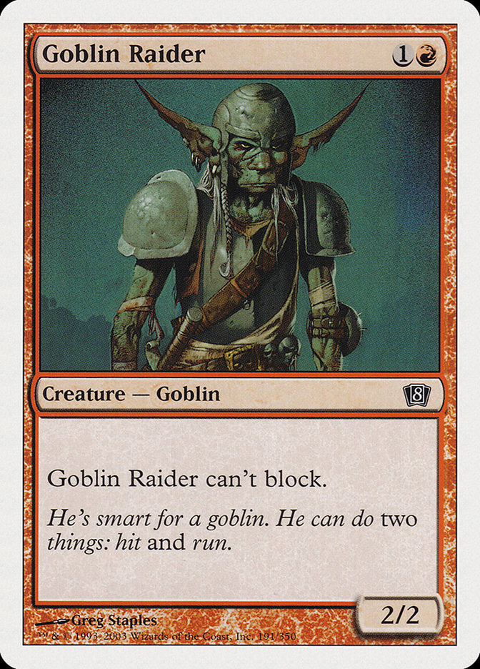Magic | Goblin Raider [Eighth Edition] | The Nerd Merchant