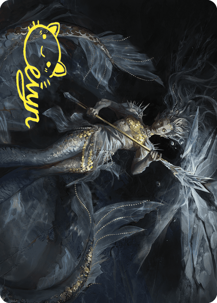 Magic | Sharae of Numbing Depths Art Card (Gold-Stamped Signature) [Wilds of Eldraine Art Series] | The Nerd Merchant