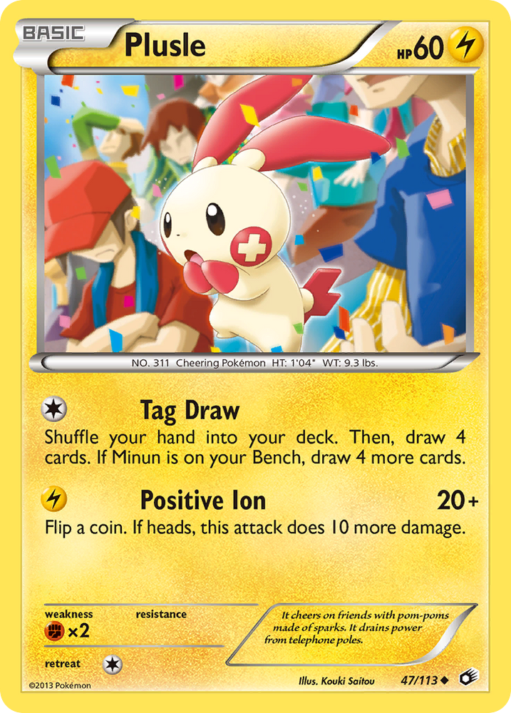 Pokemon | Plusle (47/113) [Black & White: Legendary Treasures] | The Nerd Merchant