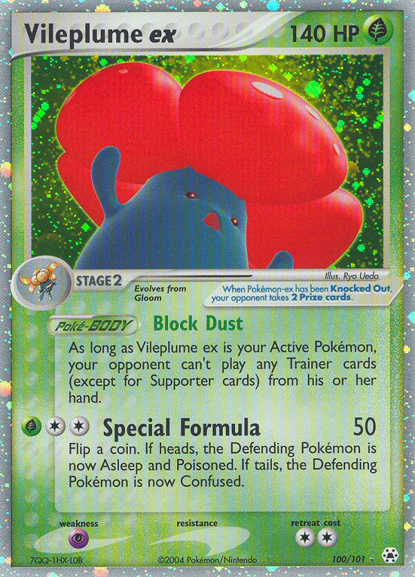 Pokemon | Vileplume ex (100/101) [EX: Hidden Legends] | The Nerd Merchant