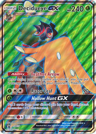 Pokemon | Decidueye GX (SM37) (Jumbo Card) [Sun & Moon: Black Star Promos] | The Nerd Merchant