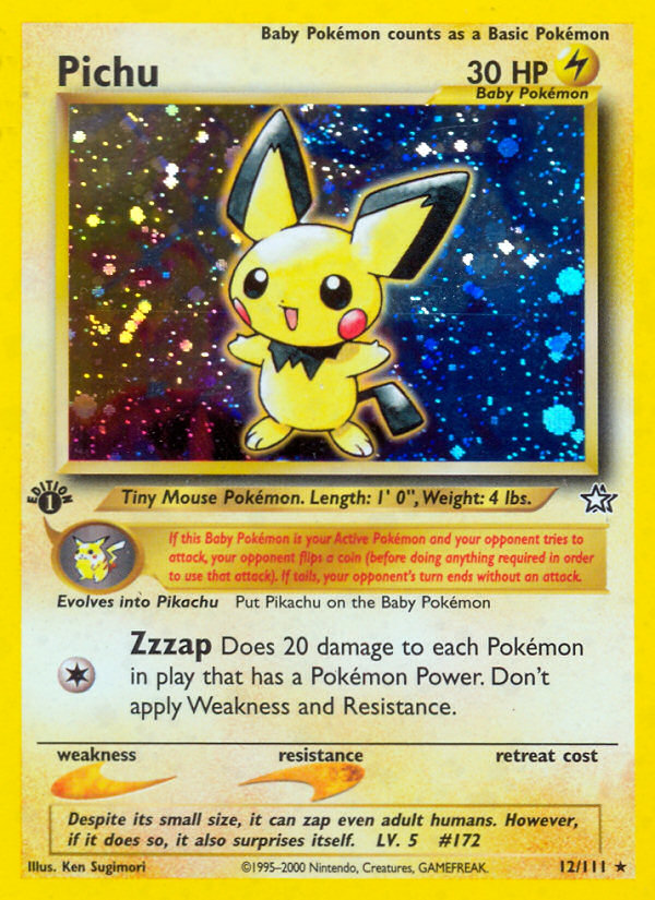 Pokemon | Pichu (12/111) [Neo Genesis 1st Edition] | The Nerd Merchant