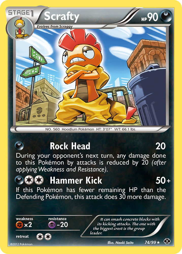 Pokemon | Scrafty (74/99) [Black & White: Next Destinies] | The Nerd Merchant
