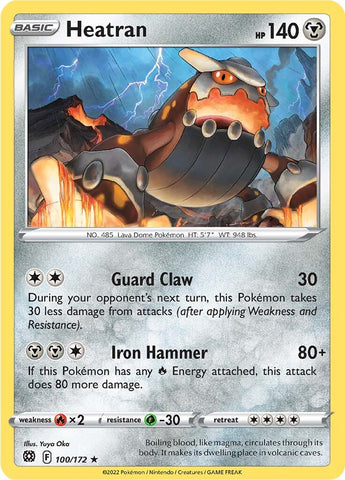 Pokemon | Heatran (100/172) [Sword & Shield: Brilliant Stars] | The Nerd Merchant