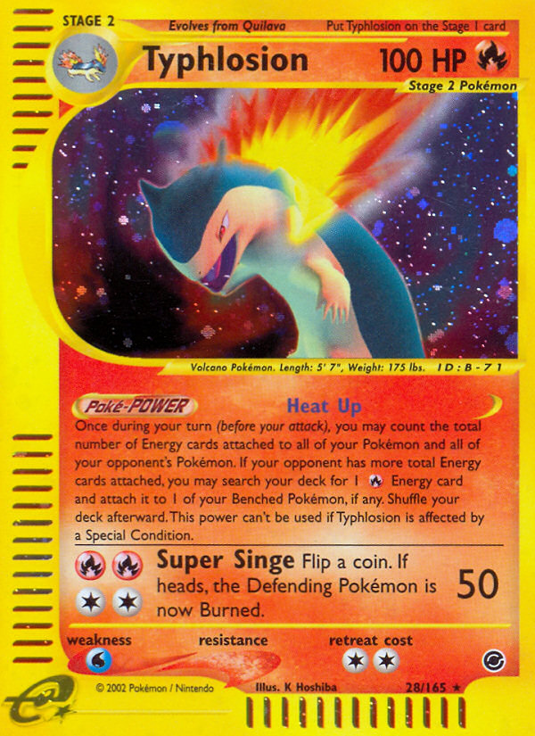 Pokemon | Typhlosion (28/165) [Expedition: Base Set] | The Nerd Merchant