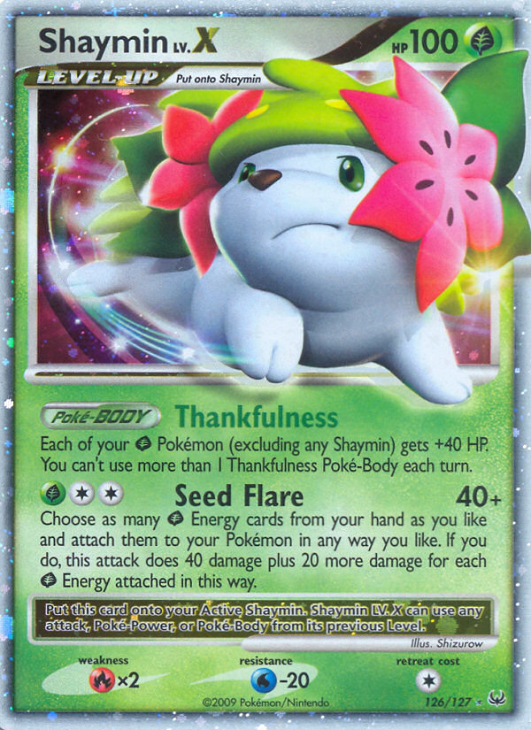 Pokemon | Shaymin LV.X (126/127) [Platinum: Base Set] | The Nerd Merchant