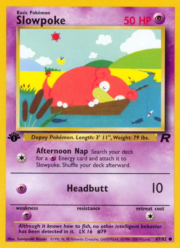 Pokemon | Slowpoke (67/82) [Team Rocket 1st Edition] | The Nerd Merchant