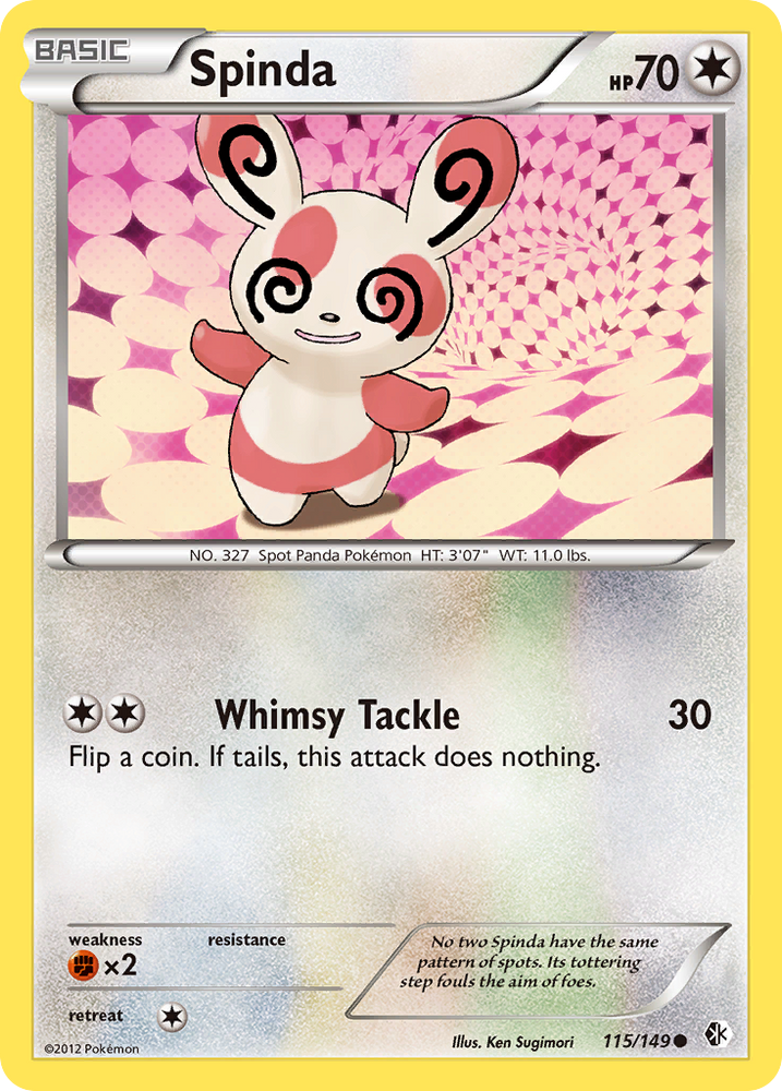 Pokemon | Spinda (115/149) [Black & White: Boundaries Crossed] | The Nerd Merchant